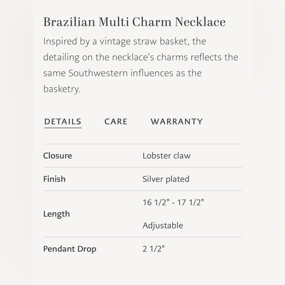 Brighton Brazilian Multi Charm Necklace, (discontinued item) - Picture 3 of 8
